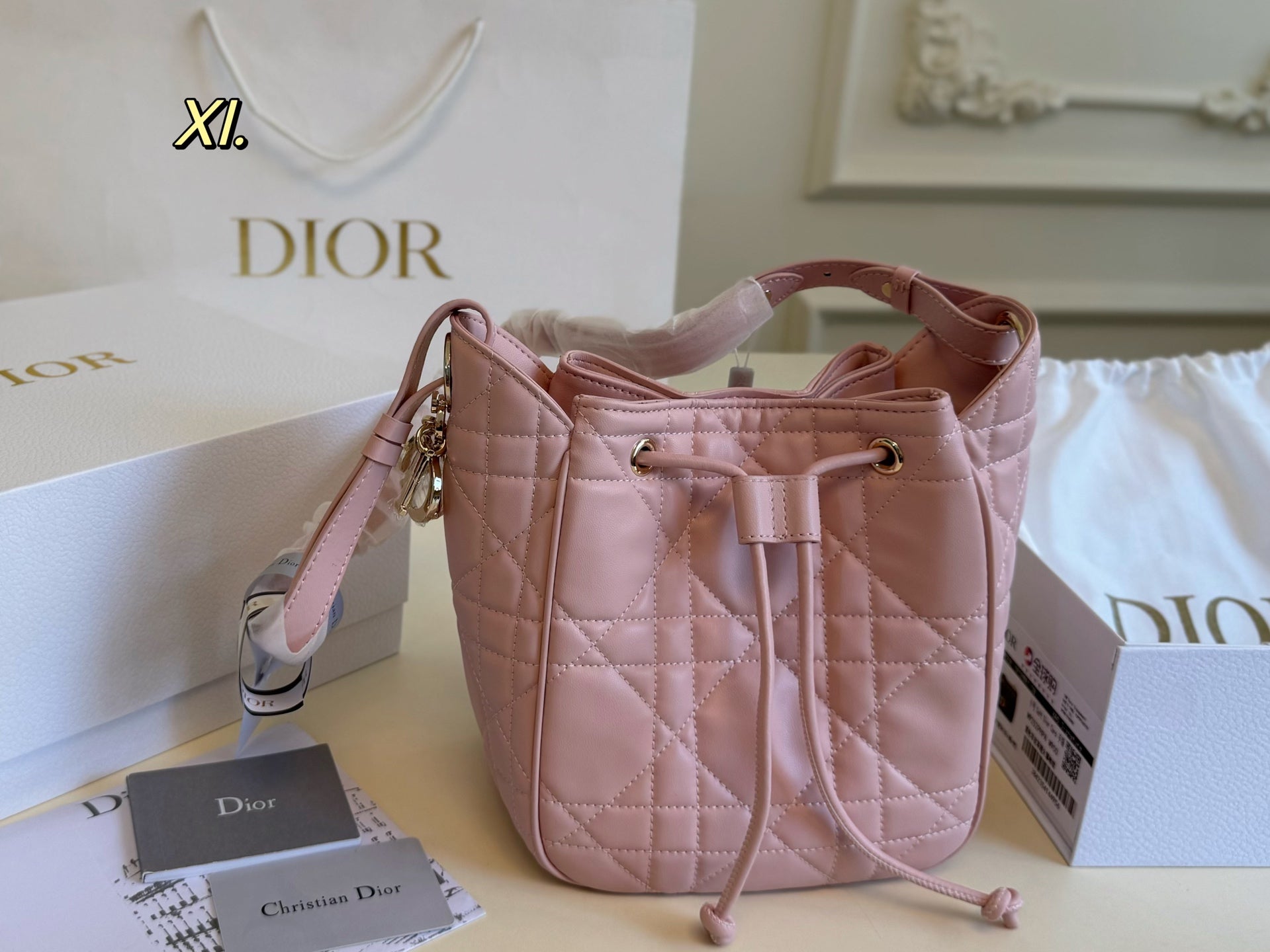 DIOR Motion Drawstring Bag