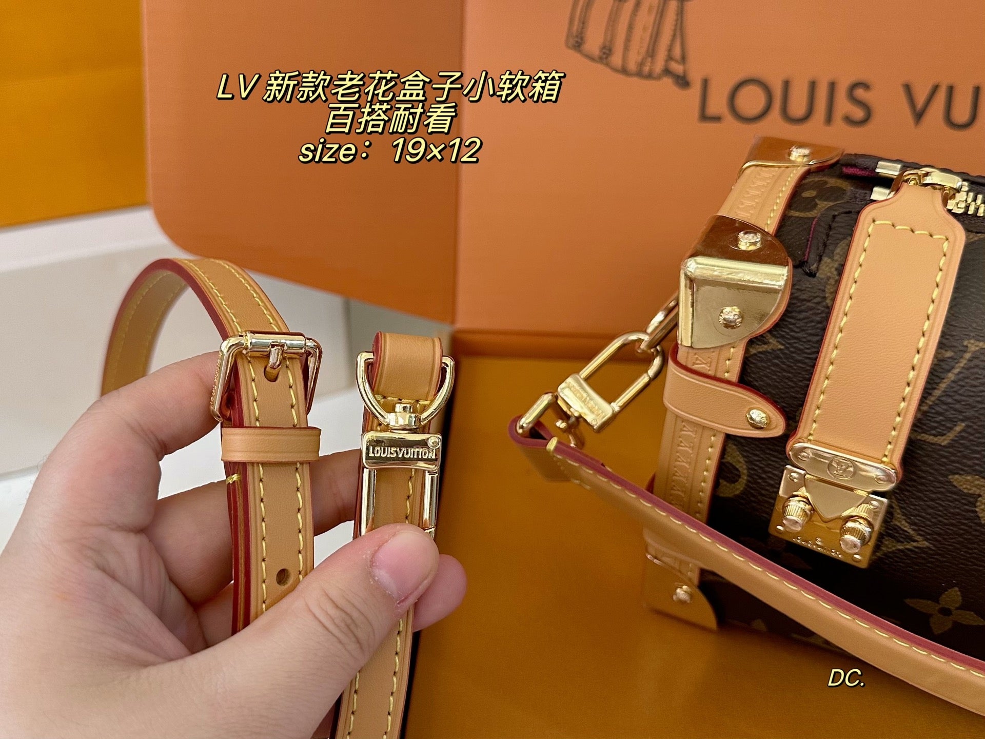 LV Monogram Box Bag, Small Soft Trunk