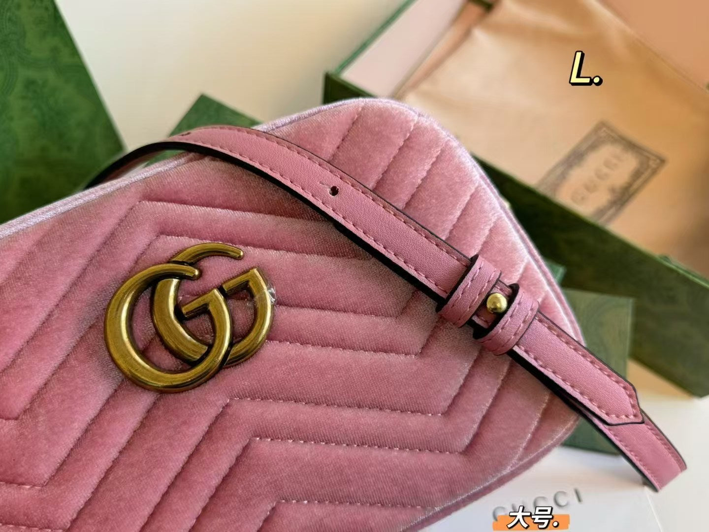 Gucci Velvet Marmont Camera Bag