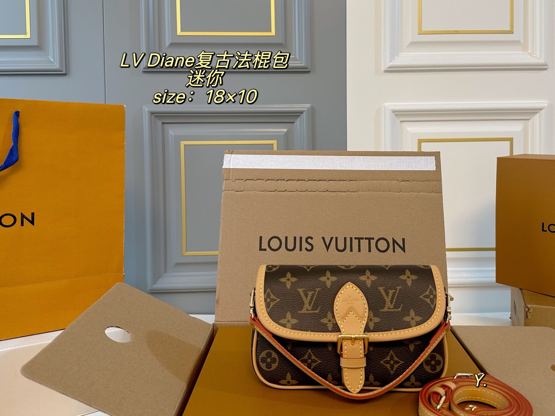 LV Diane mini Vintage baguette bag