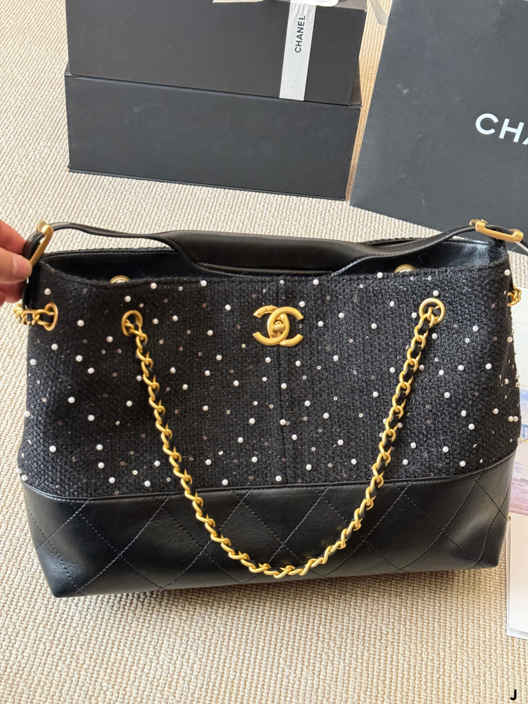 Chanel Pearl Wave Tote Bag