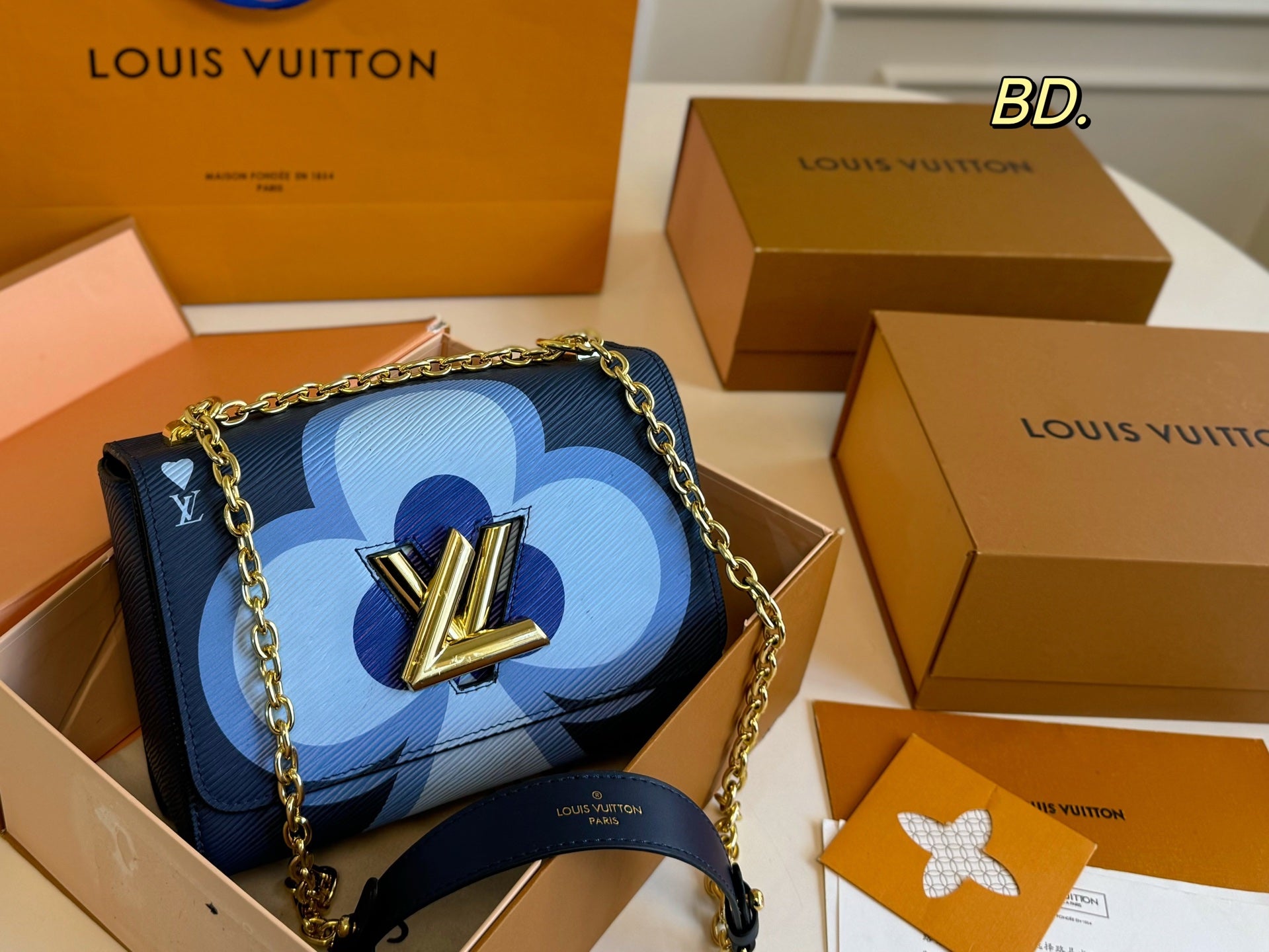 LV Heart Twist Crossbody Handbag