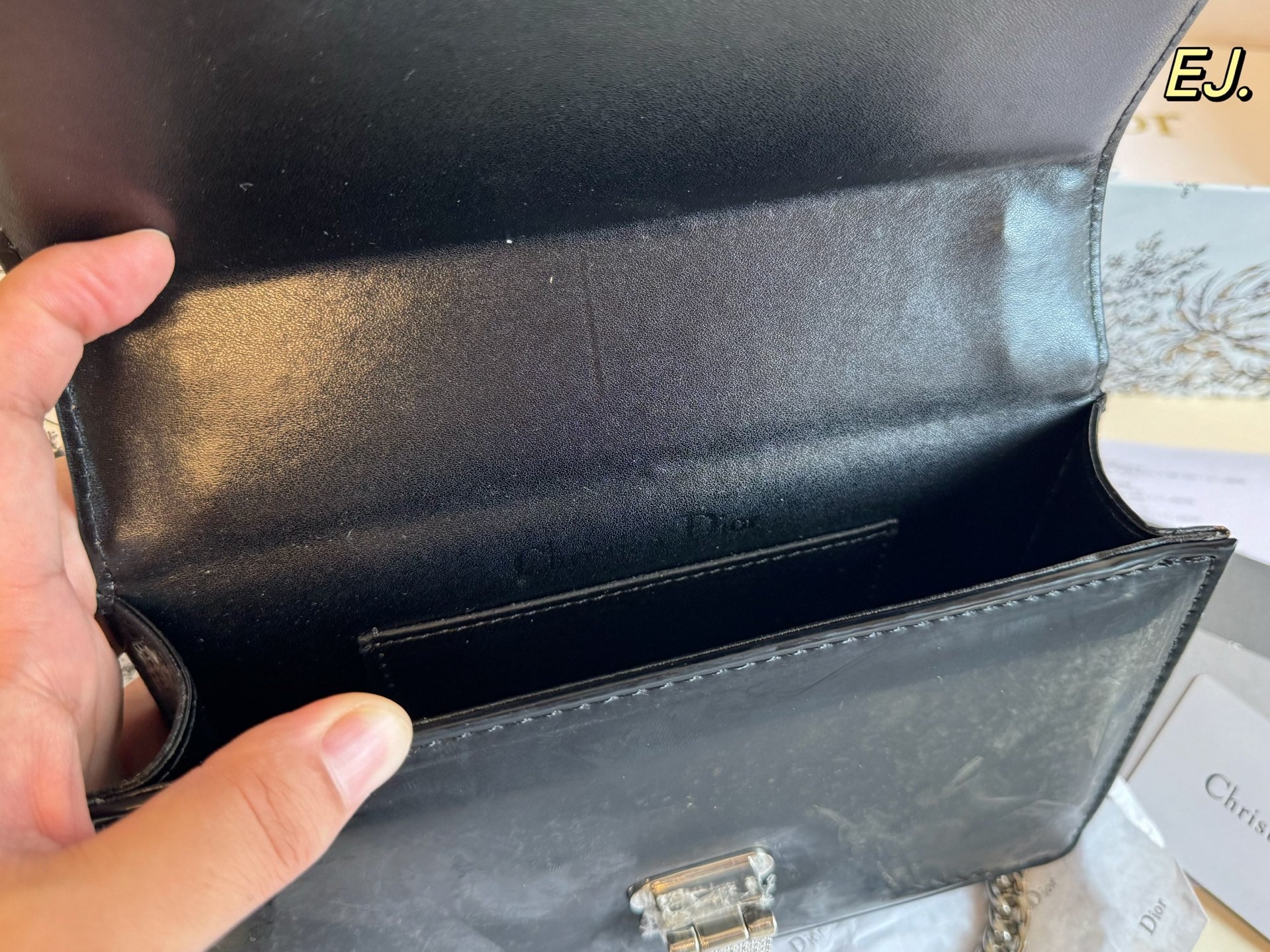 Dior AWA Full Diamond Shield Chain Bag