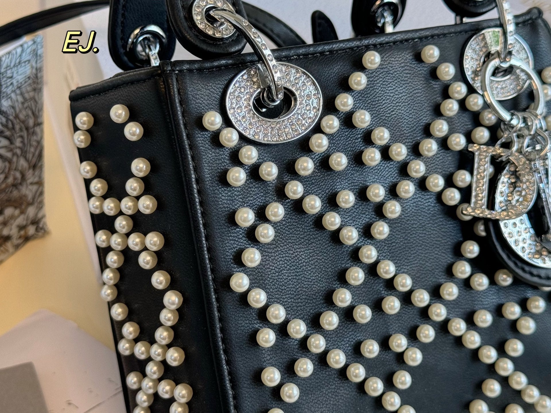 Lady Dior Pearl handbag
