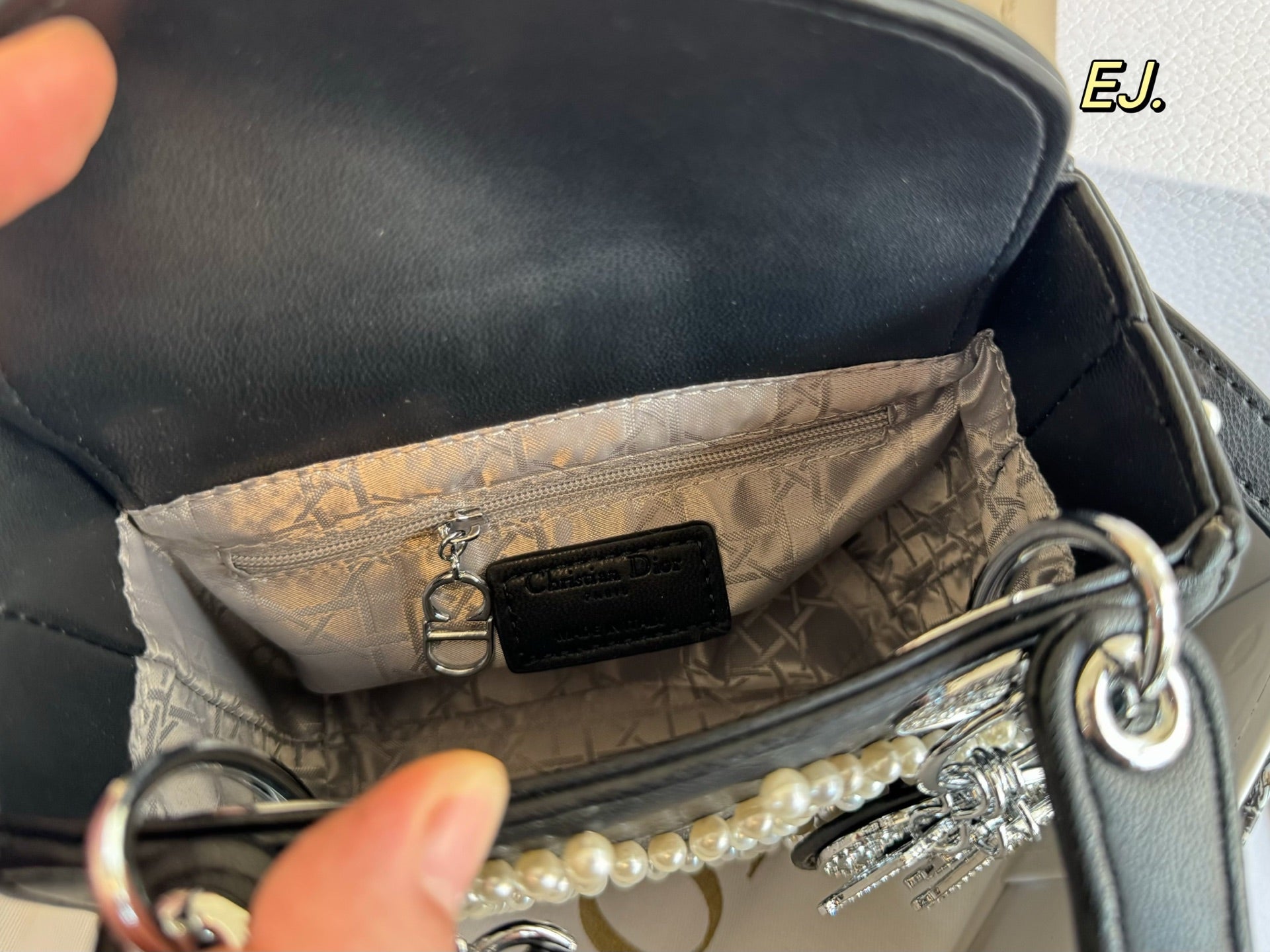 Lady Dior Pearl handbag