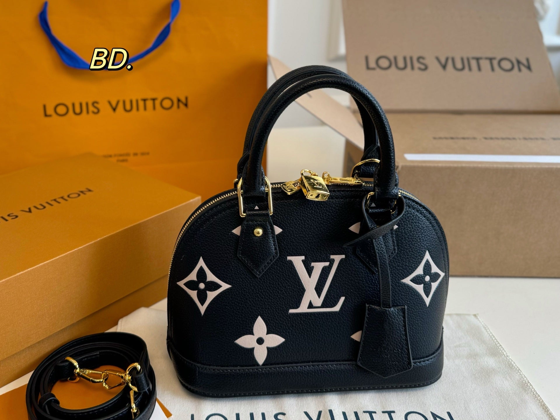 LV Embossed Shell Handbag