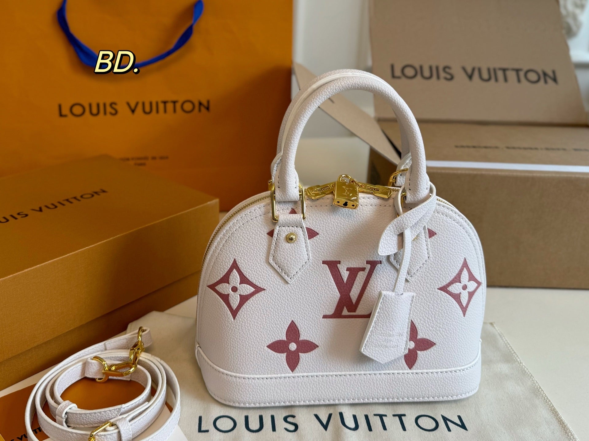 LV Embossed Shell Handbag