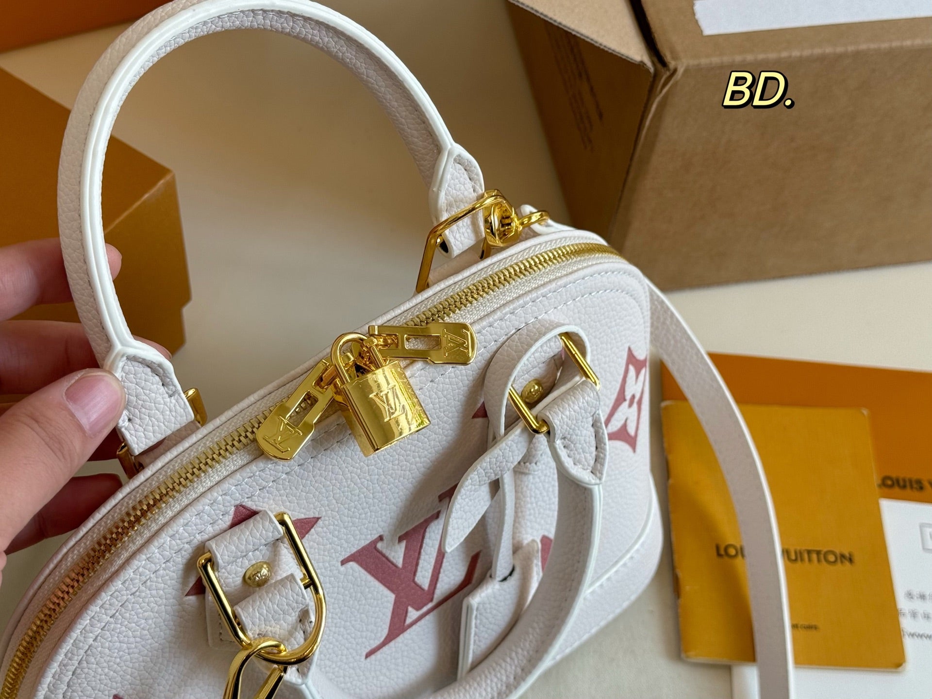 LV Embossed Shell Handbag