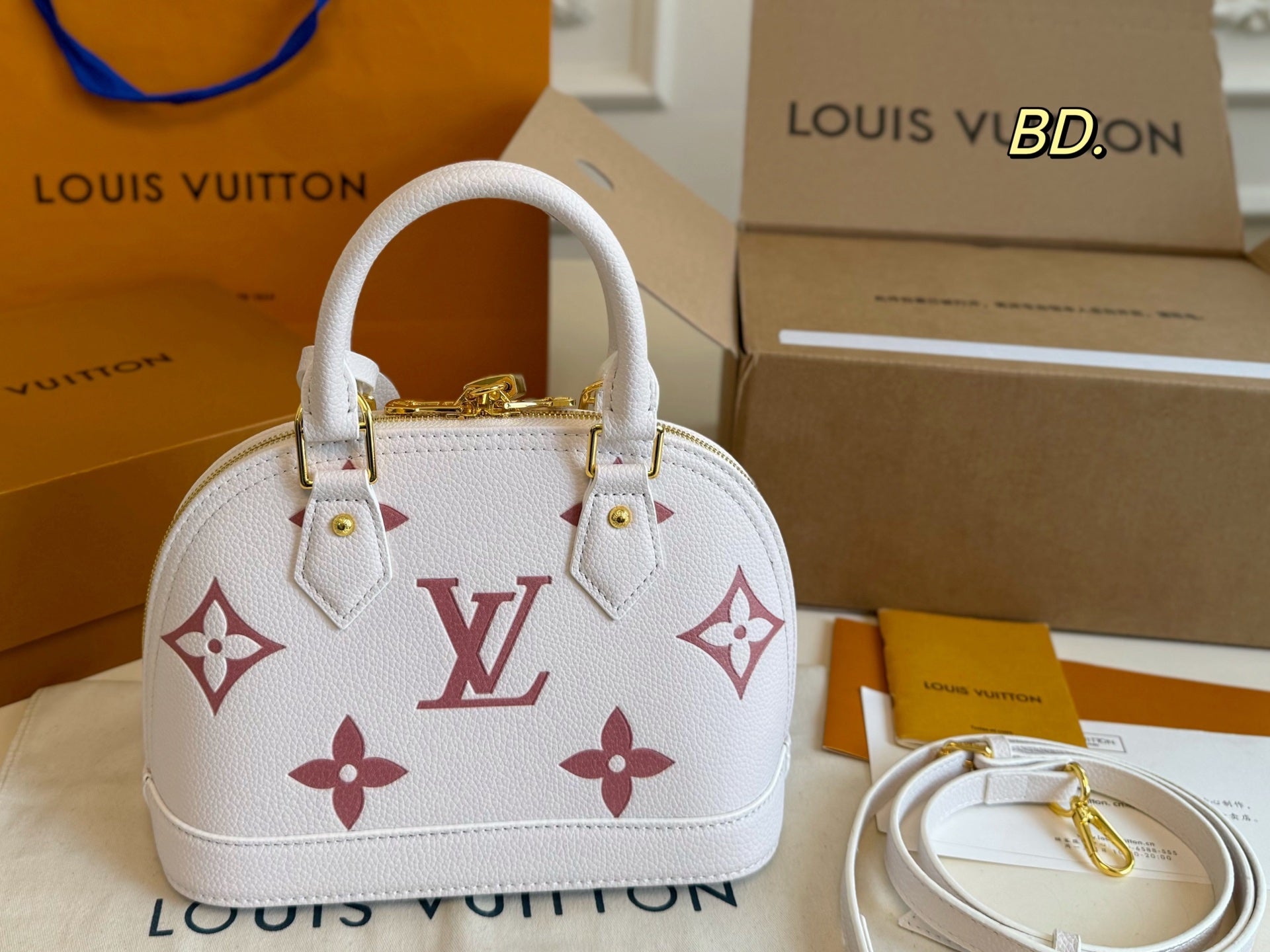LV Embossed Shell Handbag