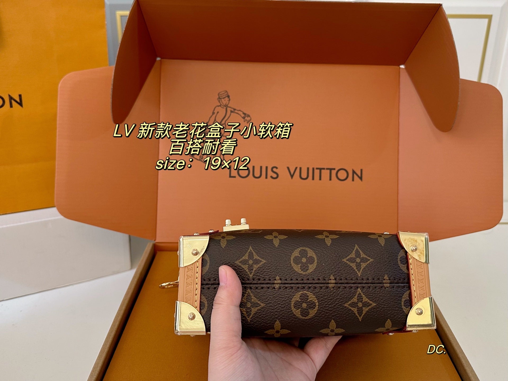 LV Monogram Box Bag, Small Soft Trunk