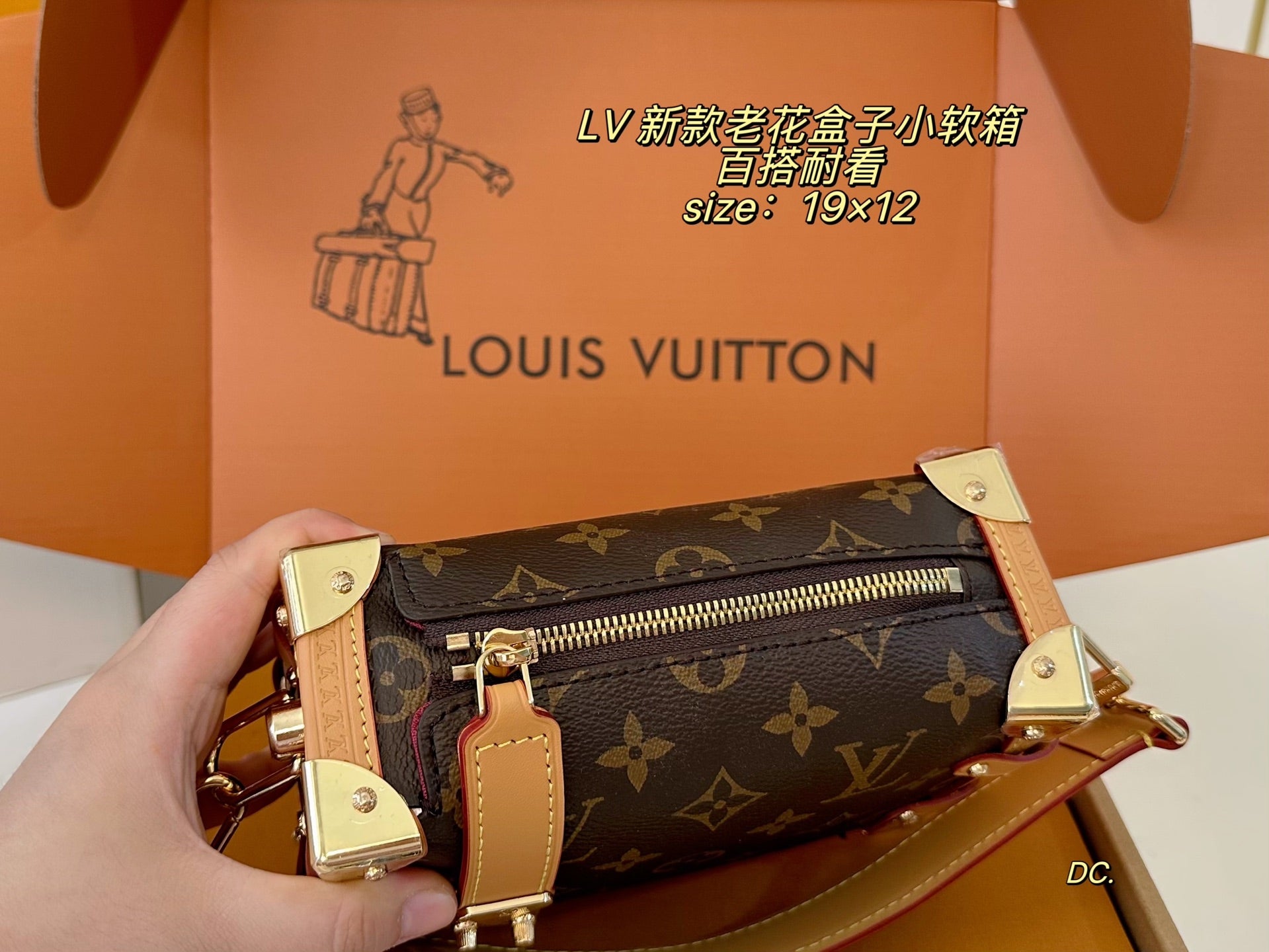 LV Monogram Box Bag, Small Soft Trunk