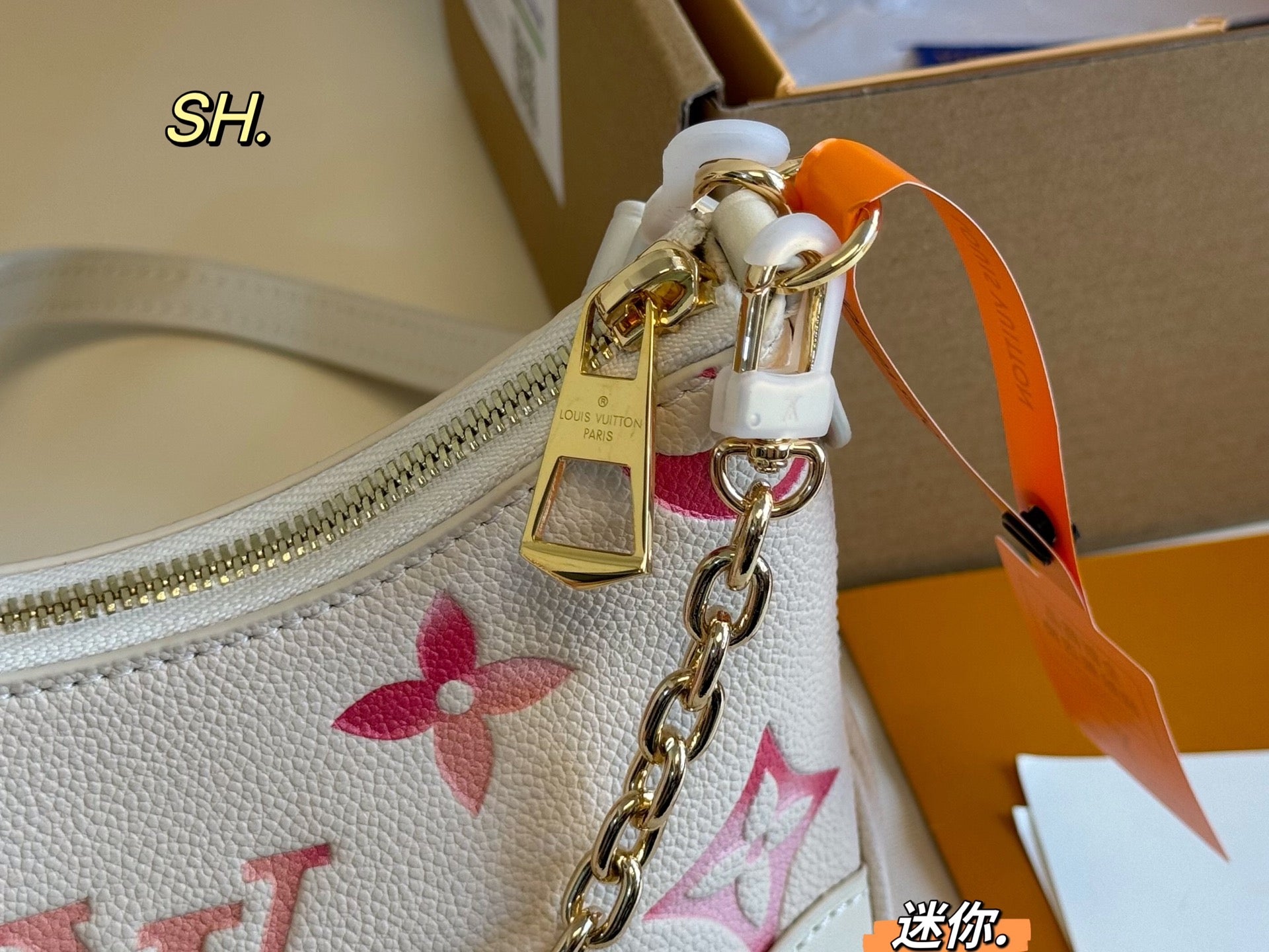 LV Boulogne Mini Embossed Vintage Horn Bag