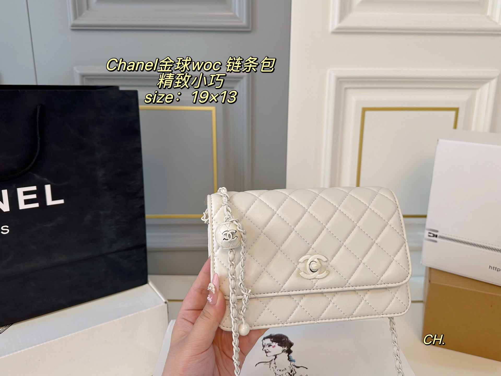 CHANEL Golden Ball WOC chain bag