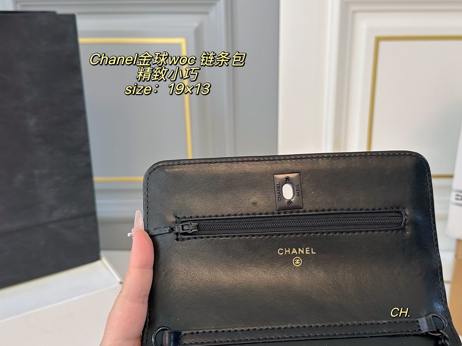 CHANEL Golden Ball WOC chain bag