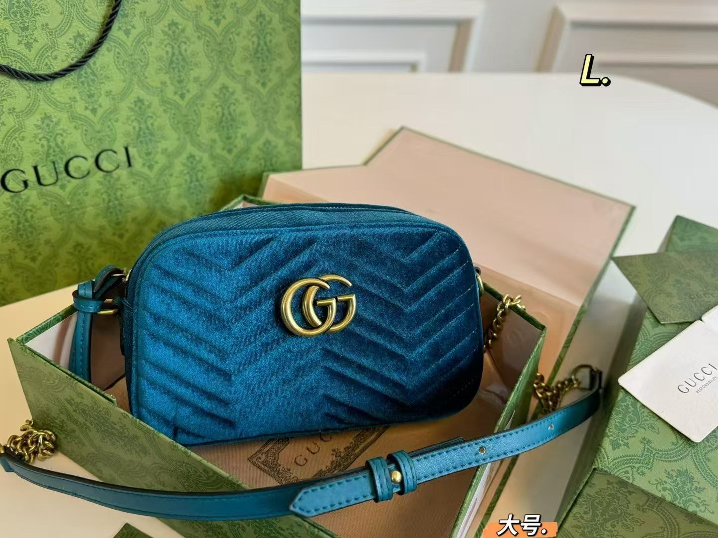 Gucci Velvet Marmont Camera Bag