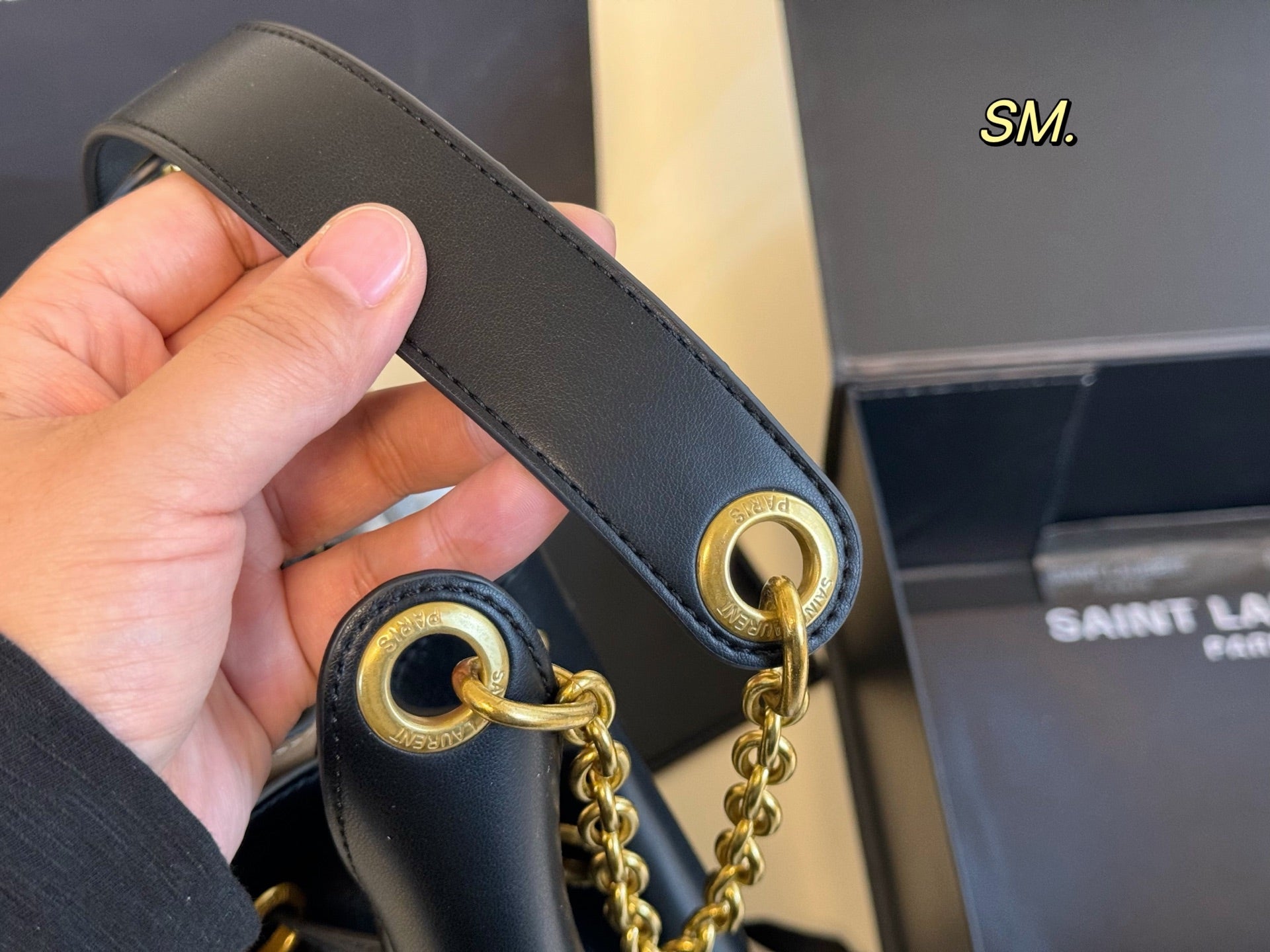 YSL Drawstring bucket shopping bag