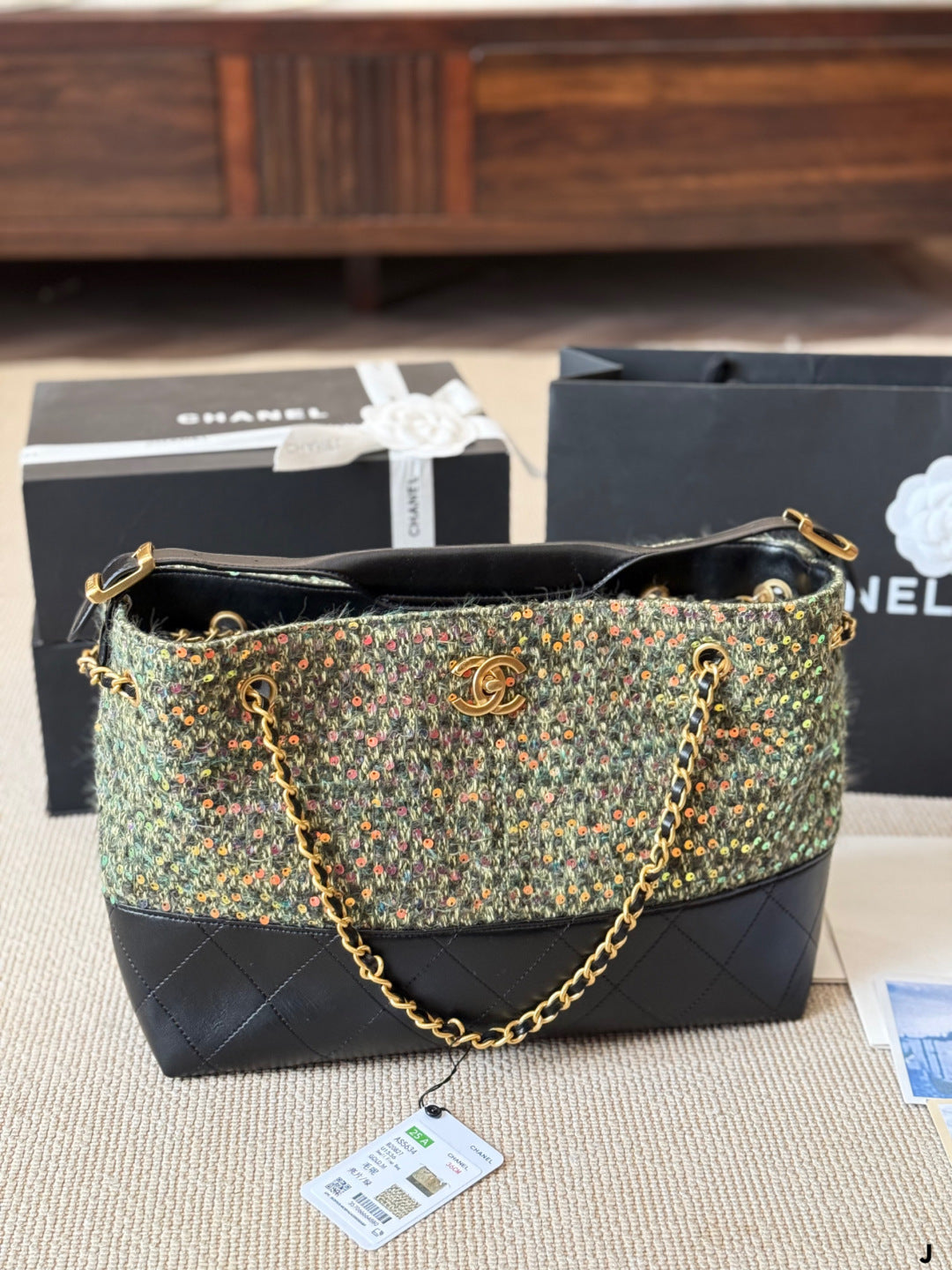Chanel Pearl Wave Tote Bag