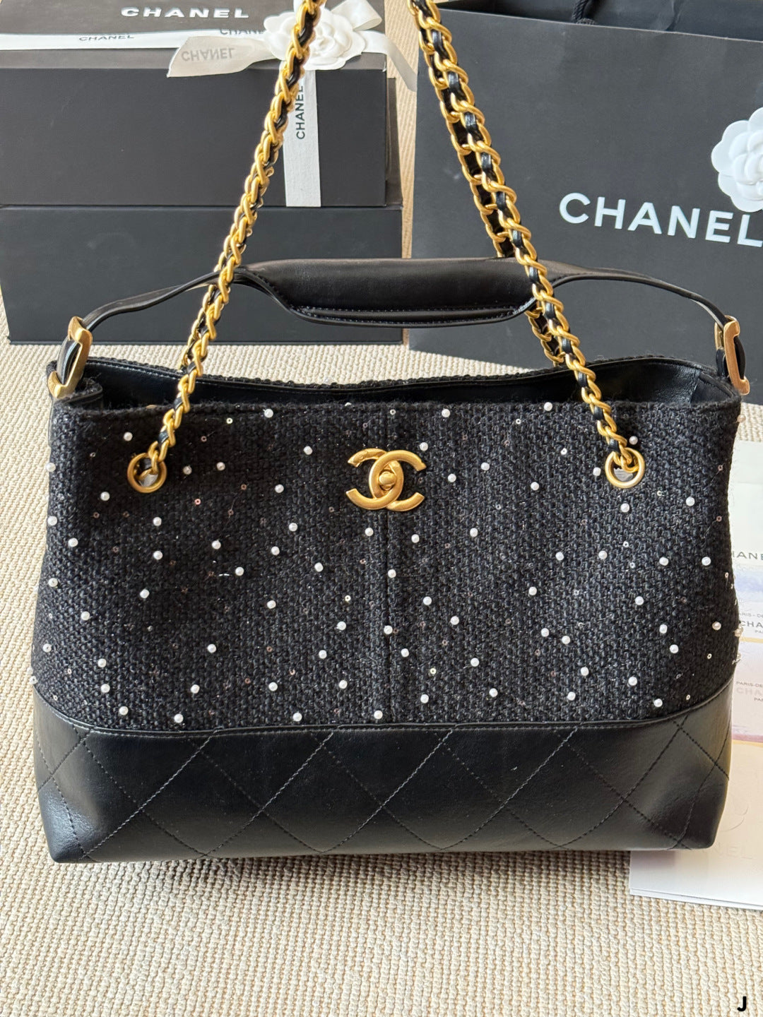 Chanel Pearl Wave Tote Bag
