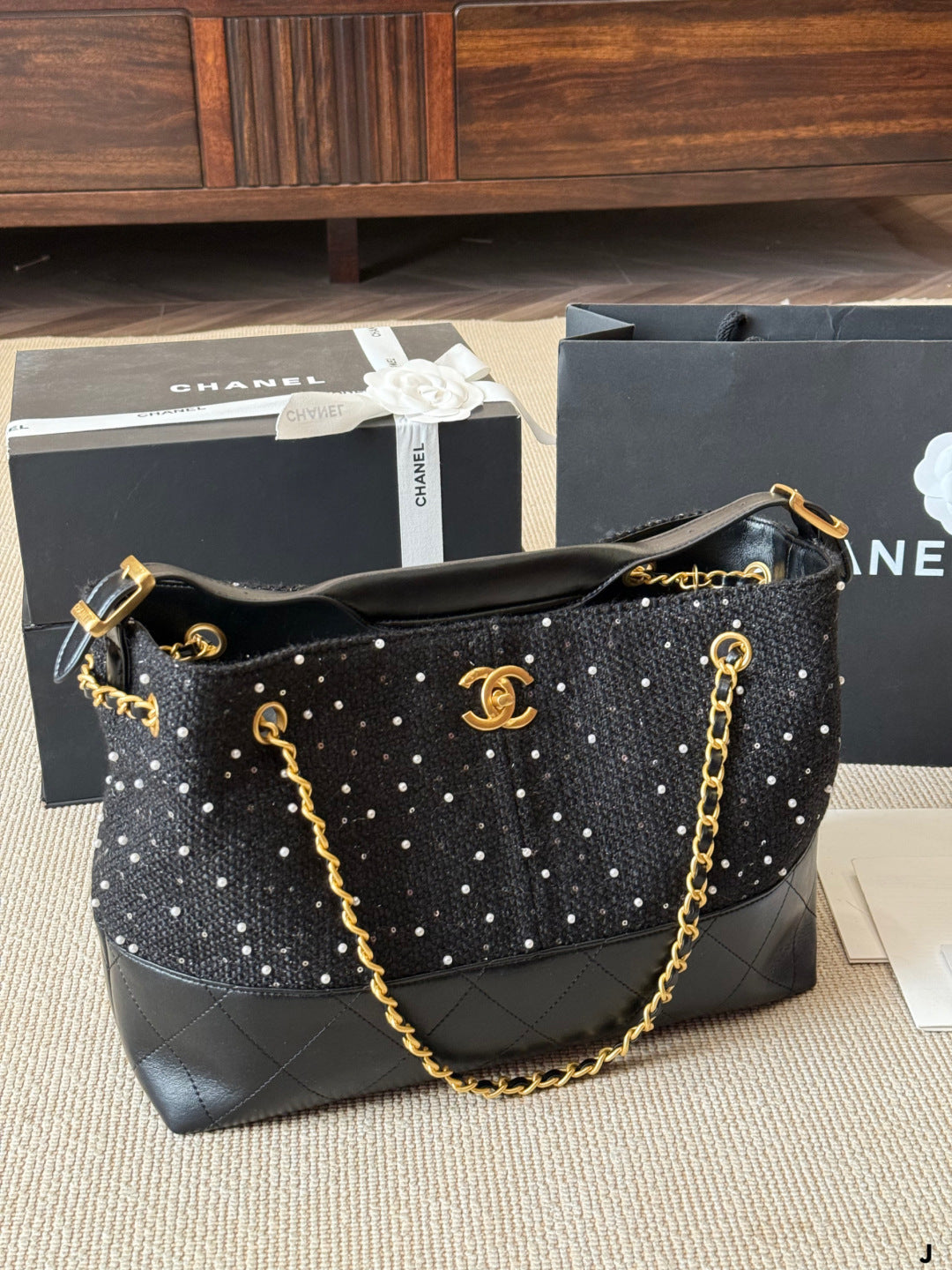 Chanel Pearl Wave Tote Bag