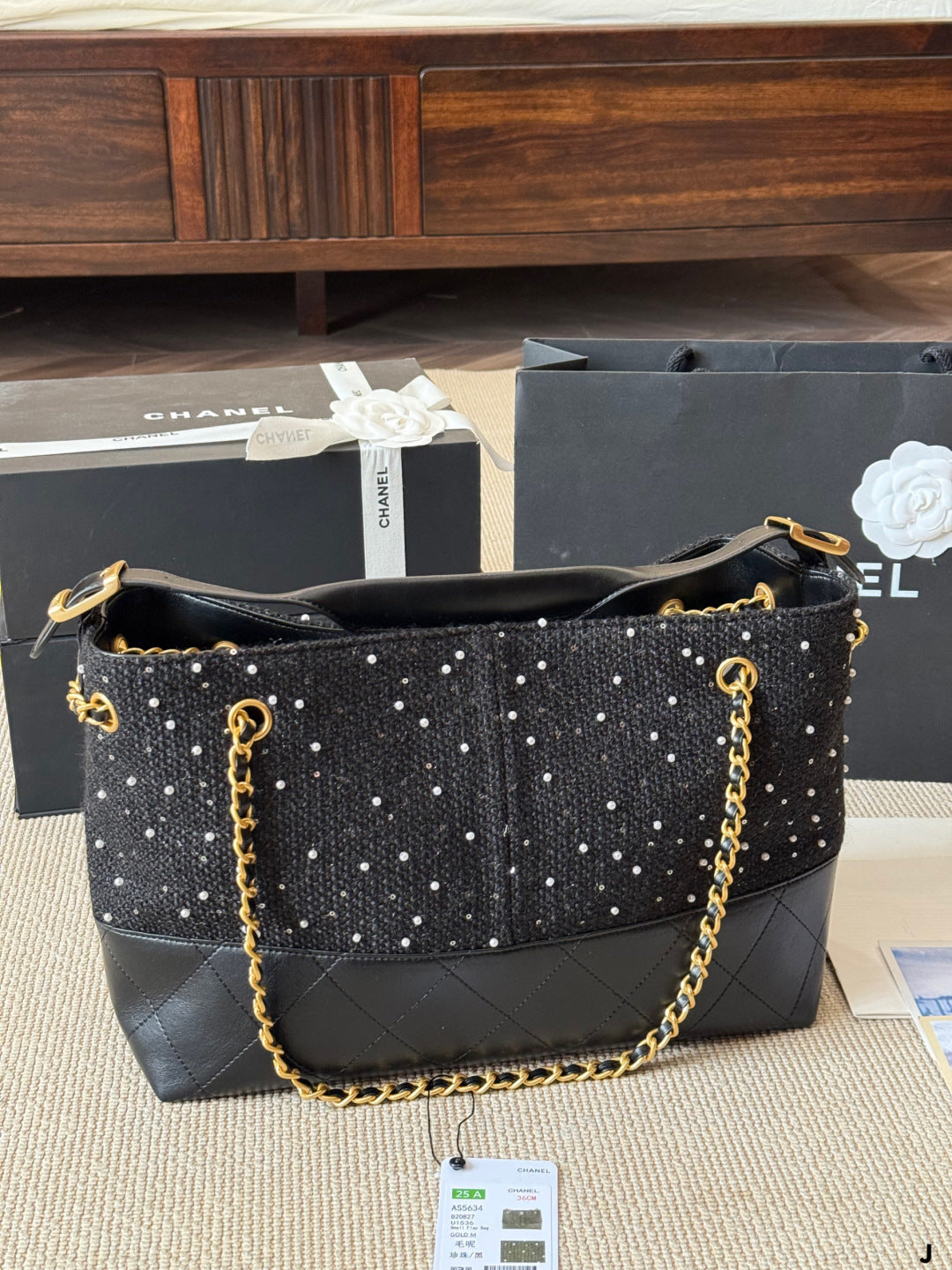 Chanel Pearl Wave Tote Bag