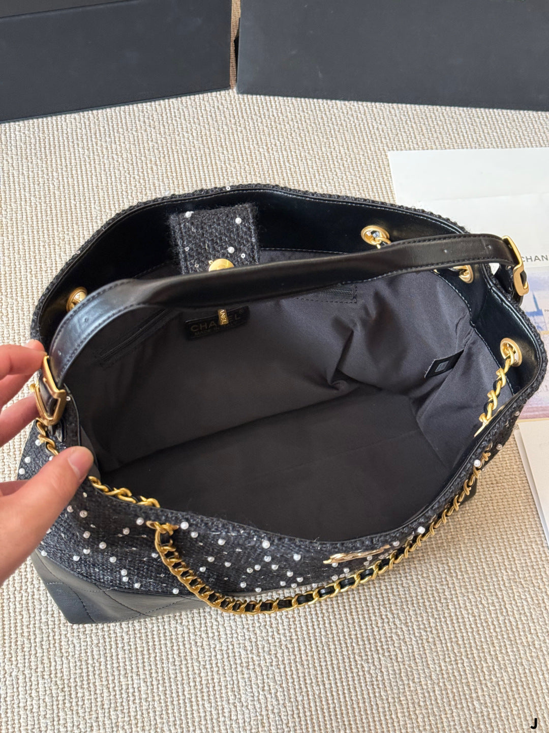 Chanel Pearl Wave Tote Bag