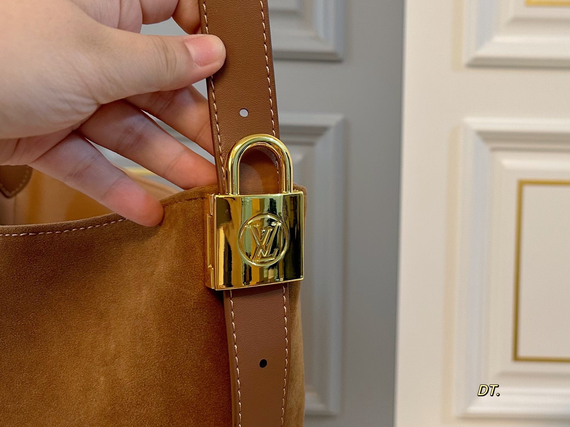 LV Suede Low key Tote Bag