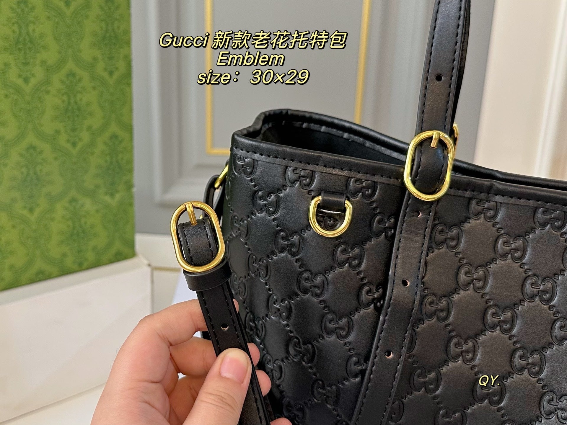GUCCI Emblem Tote