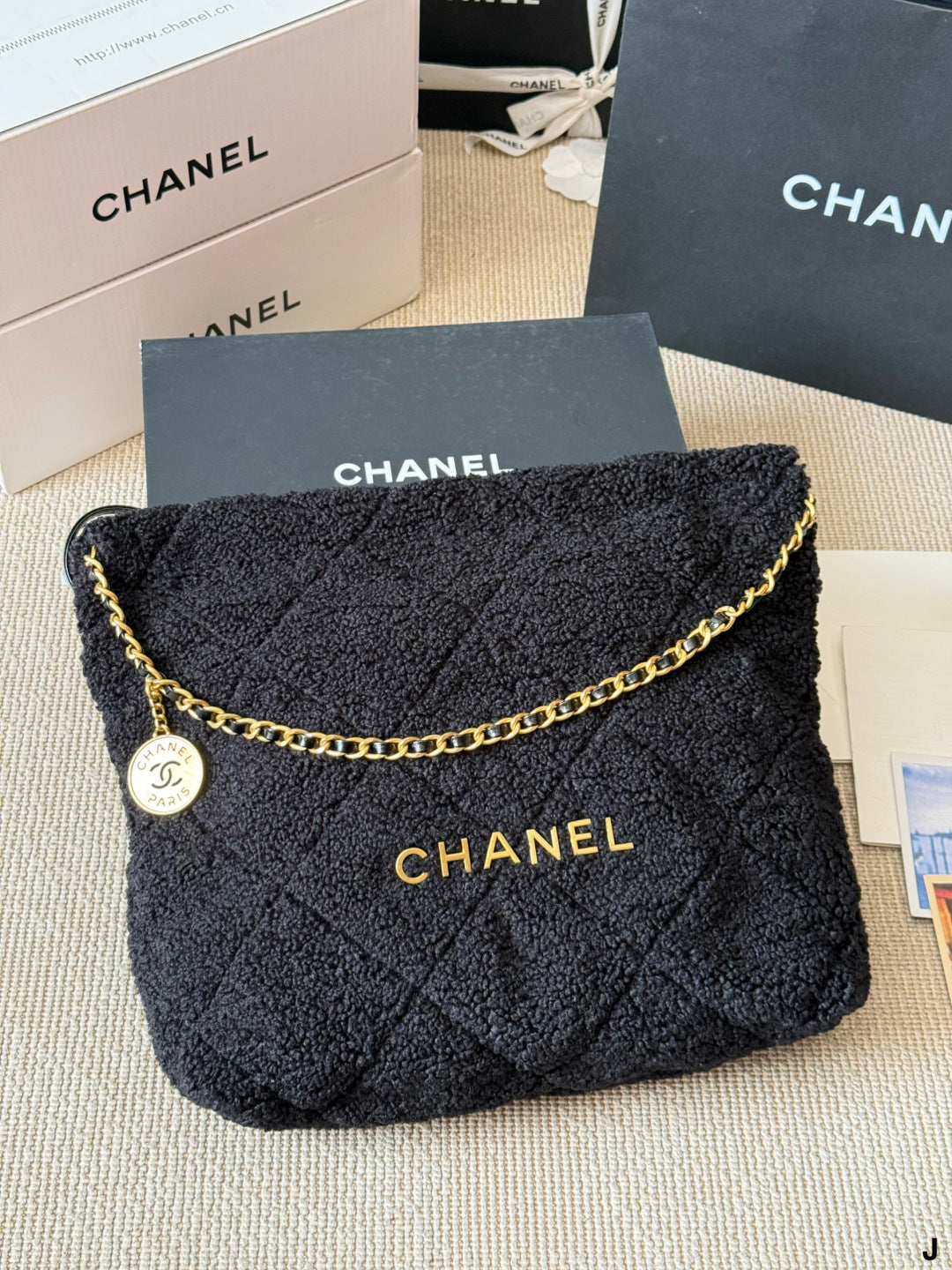 Chanel Chain Plush Trash Bag